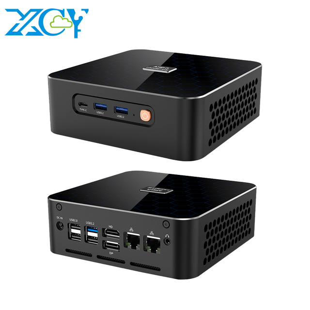 Newest XCY Mini PC Desktops with AMD DDR5 Dual-Channel Laptop Memory up to 64G Mini Game Computer Wins10 Linux Wifi 6 Gaming