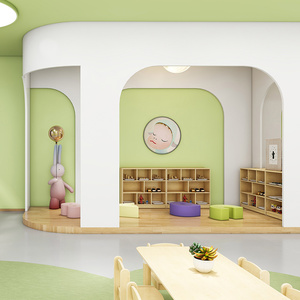 เฟอร์นิเจอร์โรงเรียนอนุบาลมอนเตสซอรี่ ห้องอ่านหนังสือสำหรับเด็ก และอุปกรณ์คาเฟ่เล่นในร่ม ปรับแต่งได้ตามความต้องการ - Product Image 2