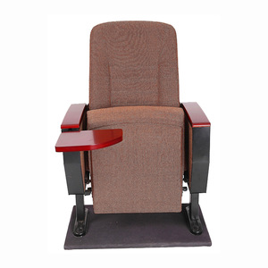 Asiento de fila para teatro con reposabrazos para auditorio, sala de conferencias, lugar de conciertos, color marrón, personalizable - Product Image 1