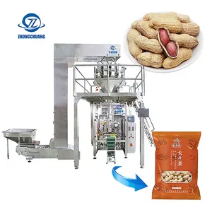 Multifunctionele Verticale Verpakking 1Kg Zaadsnack Chips Voedsel Terug Afdichting Pinda 'S Granule Weegvulling Verpakking Vffs Machine