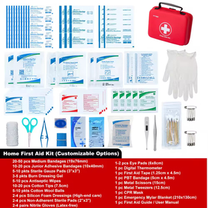 Kit de <span class=keywords><strong>Primeros</strong></span> <span class=keywords><strong>Auxilios</strong></span> Compacto para Auto, con Certificación CE, Diseñado para Atención Médica de Emergencia Familiar, Marca Ori-power - Product Image 2