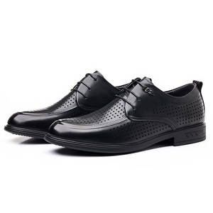 Summer men's leather dress <b>shoes</b> for business formal wear, pointed toe design - Product Image 3