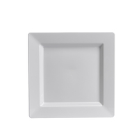 Ensemble de vaisselle en plastique de 30 invités, ensemble de vaisselle carrée robuste, ensemble d'assiettes carrées de couleur personnalisée