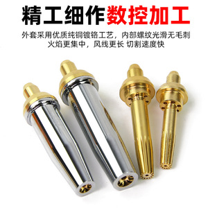Changzhou Hengxin G07-30 100 Cutting Torch Propane Nozzle Stainless Steel Liquefied Gas Cutting Plum Blossom Nozzle - Product Image 2