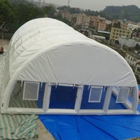 Blanco personalizado ventana piscina inflable cubierta de techo para la venta