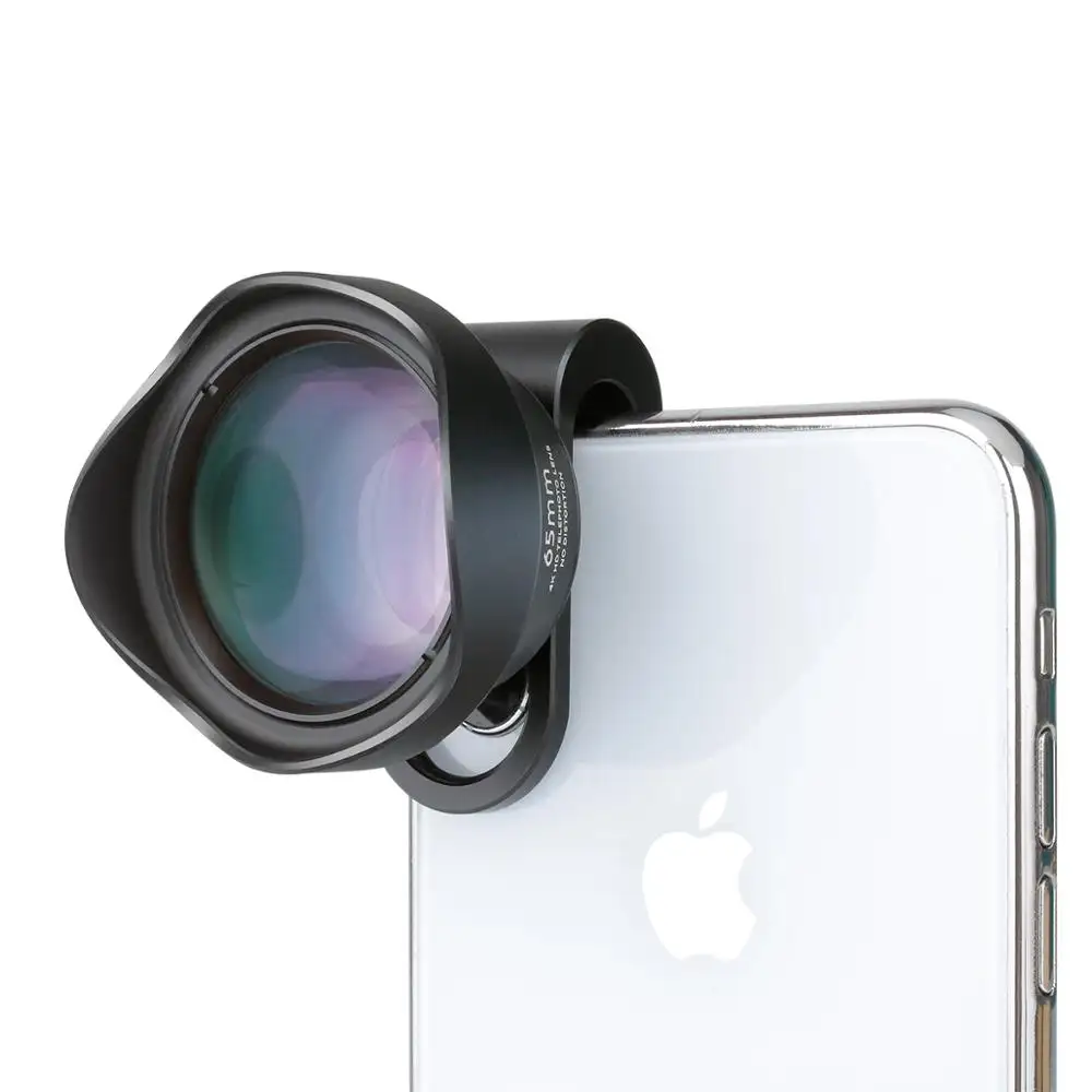 Ulanzi 65mm HD 2X Portrait Phone Lens kit No Distortion mobile lenses with 17mm Clip for iphone Huawei Android phones
