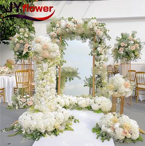 Guirnalda de Flores Artificiales Colgantes JY F-B0455, Tallos Largos, Flores de Vid Blancas Realistas de Tela de Seda Ecológica para Bodas - Product Image 2