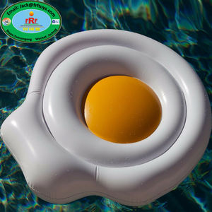 Bouée gonflable PVC en forme d'œuf frit <span class=keywords><strong>pour</strong></span> <span class=keywords><strong>piscine</strong></span>, idéale <span class=keywords><strong>pour</strong></span> les fêtes aquatiques - Product Image 3