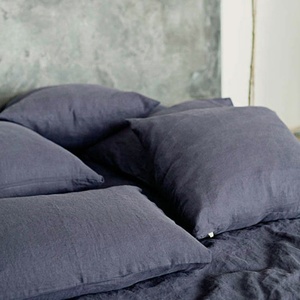 200x200cm Linen Bedding Set for Hotel French Flax Linen Fabric Fitted Sheet Europe Style Bedsheets Duvet Cover Set Wholesale - Product Image 6