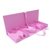 Boîtes rigides en carton écologiques de luxe pour la fête des mères, laminage mat, ruban cadeau en forme de lettre fait main, chocolat, sushi