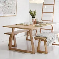 Kainice personalizzato studio home table desk moderno ed elegante tavolo da pranzo e sedia set tavolo da pranzo in legno per soggiorno