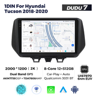 DUDUAUTO para Hyundai Tucson 2018-2020, Sistema Multimedia Android Modificado para Auto, Navegación Bluetooth, Carplay, Pantalla de Visión Trasera