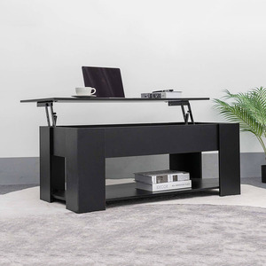 <span class=keywords><strong>Mesa</strong></span> <span class=keywords><strong>de</strong></span> <span class=keywords><strong>Centro</strong></span> Multifuncional para Sala <span class=keywords><strong>de</strong></span> Estar, Negra, Ajustable, <span class=keywords><strong>Extensible</strong></span>, con Tapa Elevadora <span class=keywords><strong>Convertible</strong></span> en <span class=keywords><strong>Mesa</strong></span> <span class=keywords><strong>de</strong></span> Comedor, <span class=keywords><strong>de</strong></span> MDF - Product Image 3