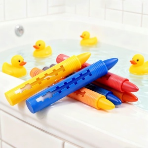 Pastelli da Bagno per Bambini, Set di Pastelli Lavabili Non Tossici, Strumenti per <span class=keywords><strong>Disegno</strong></span> su <span class=keywords><strong>Cera</strong></span>, Giocattolo Educativo, Fornitore all'Ingrosso - Product Image 6