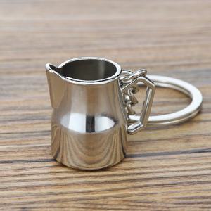 Portachiavi in Metallo a Tema <span class=keywords><strong>Caffè</strong></span>: Mini Portachiavi con Accessori per <span class=keywords><strong>Caffè</strong></span> (Moka, Sifone, Bollitore, Macinacaffè, Pressino, Brocca per Latte, Portafiltro) - Product Image 2