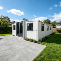 Casa Modular Plegable de Lujo, Casa Móvil Prefabricada de 2 y 3 Dormitorios, Casas Prefabricadas Expandibles de 20, 30 y 40 Pies, Casa Contenedor