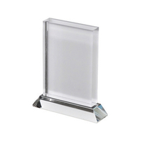 Marcos de Fotos Rectangulares en Blanco para Sublimación Qualisub de 150*120 mm, Marco de Fotos Cúbico de Cristal para Prensa de Calor, Más Vendidos