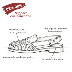 Premium Genuine Leather Woven Sandals Comfortable Brown Open Back Slingback Loafers Classic Breathable Summer Fisherman Flats - Product Image 3
