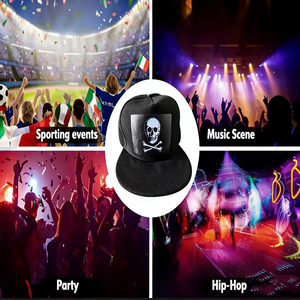 Casquette lumineuse originale, casquette de baseball noire pour fêtes et soirées - Product Image 5