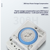 Interrupteur de contrôle du temps mécanique TB388, moteur à quartz TB35-N, compensation de panne de courant, DC 12V/36V