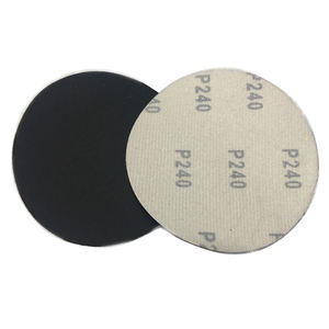 Disco in silicone nero in Velcro da 5 pollici con gancio e anello 240 # disco levigante bianco 100 pz/Carton OBM/OEM supporto personalizzabile - Product Image 4