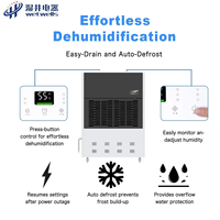 Déshumidificateur haute température WETWELLS, nouvelle distribution de conduits optimisée, contrôle précis de l'humidité à 1 %, 6,5 W, capacité 380 L/jour, 380 V