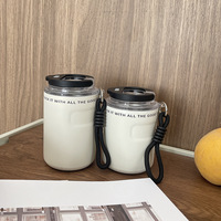 Mug à café isotherme sous vide, design anti-fuite, gobelet portable en acier inoxydable avec couvercle pour boissons chaudes et froides, idéal pour les voyages en extérieur