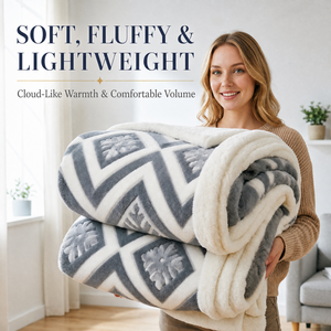 Manta de poliéster raschel premium de Polonia, 200x230 cm, diseño geométrico, estilo moderno, para uso en invierno, plegable, rectangular, para el hogar. - Product Image 3