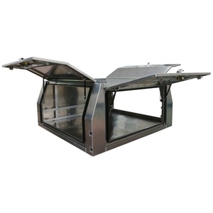 Herui <b>Waterproof</b> 5052 Aluminum Powder Coat Custom Color Ute Canopy with Truck <b>Tool</b> <b>Box</b> and Three Doors HR-700 - Product Image 2