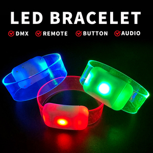 Pulsera Audiorrítmica LED con RFID para Fiestas y Eventos, Control Remoto e Imán, Artículos Personalizados para Festivales - Product Image 1