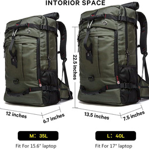 Free Sample Custom Unisex Zipper Closure Softback Polyester Travel <b>Backpack</b> <b>Waterproof</b> Casual Sports Outdoor Gym Triathlon - Product Image 3