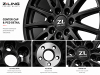 Nuevas Llantas de Aluminio Forjado Ligeras ZL Diseñadas para SU7 Pro Max EV de 19-21 Pulgadas, Diseño Cóncavo Monobloque Premium