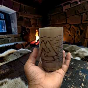 Premium Handcrafted Viking Ox Horn Drinking Horn <b>Small</b> Natural Horn <b>Cup</b> Available at Best Price - Product Image 1