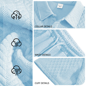Conjunto de Dos Piezas para <span class=keywords><strong>Hombre</strong></span>, Verano, Estilo Europeo Americano, Nuevo, Tejido Transpirable, Cuello Polo, Manga Corta, Casual, Deportivo, Delgado - Product Image 3