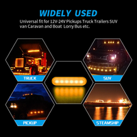 DXZ I-BS-D-6LED 12V/24V 18W 6-LED Wasserdichte Universelle Warnleuchte für Auto und LKW - 1 Jahr Garantie