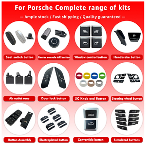 Compatible avec <span class=keywords><strong>Porsche</strong></span> Macan 95B.2, Cache-bouton d'ouverture de fenêtre de porte de voiture, Systèmes de carrosserie automobile, Lève-vitres, Pièce de véhicule 95B907040BQDML - Product Image 4