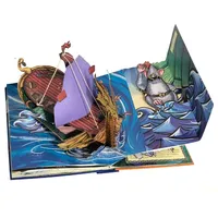 Özelleştirilmiş kitap 3D pop up özel sıcak satış hikayesi pop up kitaplar çocuklar kitap baskı