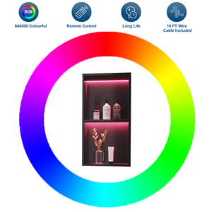 <span class=keywords><strong>Niche</strong></span> <span class=keywords><strong>murale</strong></span> moderne en acier inoxydable noir à double couche Lumières <span class=keywords><strong>de</strong></span> couleur RVB à la mode changeant l'indice d'étanchéité IPX67 pour l'utilisation dans la <span class=keywords><strong>salle</strong></span> <span class=keywords><strong>de</strong></span> <span class=keywords><strong>bain</strong></span> - Product Image 2