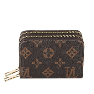 Cartera de Mujer Estilo Retro Europeo, Pequeña, con Doble Cremallera, Múltiples Ranuras para Tarjetas, Portátil, Monedero de Moda - Product Image 5
