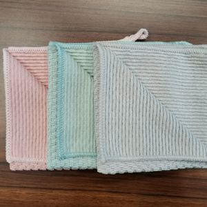 Serviettes de nettoyage de cuisine en microfibre chiffons à vaisselle microfibre poussière et verre chiffon de nettoyage serviette d'élimination - Product Image 5