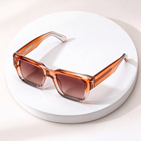 Lunettes de soleil rectangulaires en gros, certifiées UV400 CE ISO9001, idéales pour le quotidien et les activités de plein air