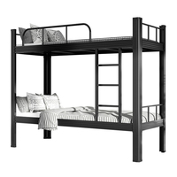 Neues Design Metall Eisen Doppel Etagen betten Zum Verkauf Schwerer Stahl Mit Treppen Erwachsene Kinder Kinder Schlafsaal