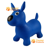 Jouets pour enfants en PVC gonflable, chien sauteur, jouets en caoutchouc et en plastique, chiot