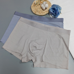 Wholesale Premium Men Underpants <b>Boxer</b> <b>Long</b> Leg Breathable Open Front Men Mid Rise <b>Boxer</b> Underwear Custom Logo Nylon 5 Color - Product Image 3