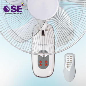 Cape Verde da 16 pollici ventilatore a parete 3 velocità oscillante elettrico aria di raffreddamento materiale plastico telecomando tipo di controllo meccanico - Product Image 4