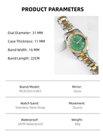 Reloj de Lujo para Mujer RICECGO OEM ODM, Reloj Masónico para Mujer, Esfera Personalizada con Logotipo, Fabricantes de Relojes Personalizados