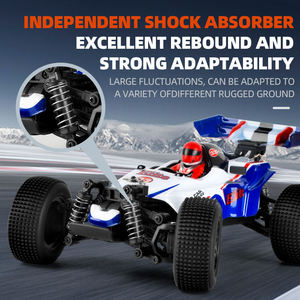 Voiture de course télécommandée 4x4 RC tout-terrain, modèle réduit 1/18, moteur brushless, haute vitesse, avec pilote simulé à l'intérieur - Product Image 6