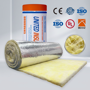 Material Térmico <span class=keywords><strong>de</strong></span> Alta Calidad ASTM E84, Manta <span class=keywords><strong>de</strong></span> <span class=keywords><strong>Fibra</strong></span> <span class=keywords><strong>de</strong></span> <span class=keywords><strong>Vidrio</strong></span> con Revestimiento FSK R13 <span class=keywords><strong>de</strong></span> 3.5 Pulgadas y 75 Pies, Rollos <span class=keywords><strong>de</strong></span> <span class=keywords><strong>Fibra</strong></span> <span class=keywords><strong>de</strong></span> <span class=keywords><strong>Vidrio</strong></span> con Lámina <span class=keywords><strong>de</strong></span> Aluminio para América - Product Image 1