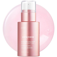 Sérum liquide booster cutané coréen à base d'exosomes de collagène rose PDRN, de spicules d'ADN de saumon, pour le soin des pores et la texture de la peau, marque privée