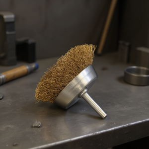 TTAKE Cup <b>Wire</b> <b>Brush</b> 6 Mm Shank Stainless Steel Abrasive <b>Brush</b> For Metal Cleaning - Product Image 3